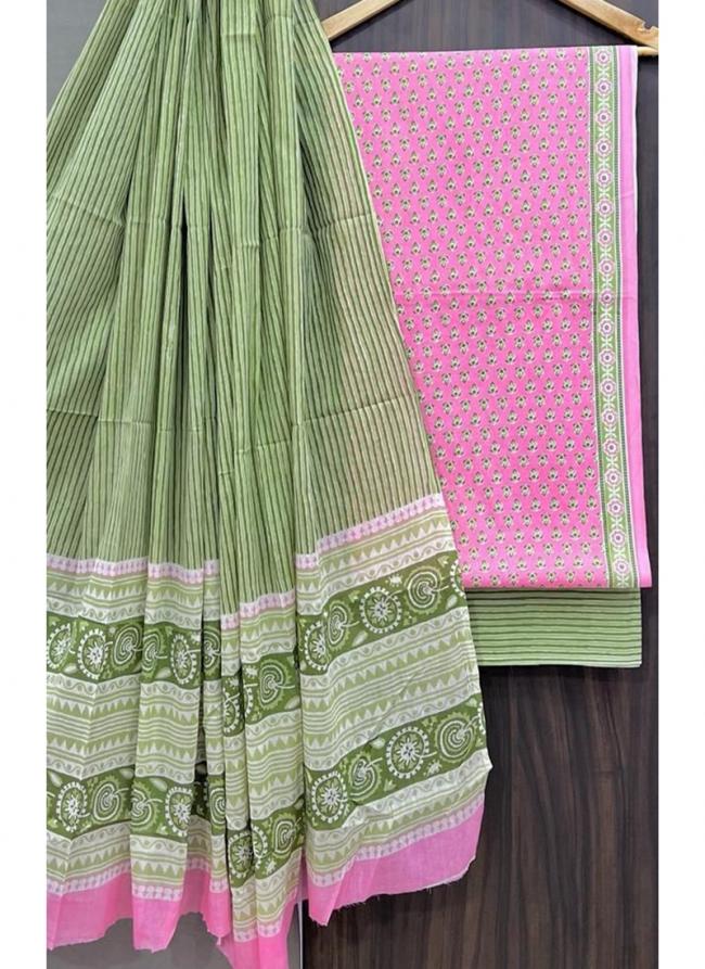 Cotton Multi Colour Casual Wear Printed Salwar Suit